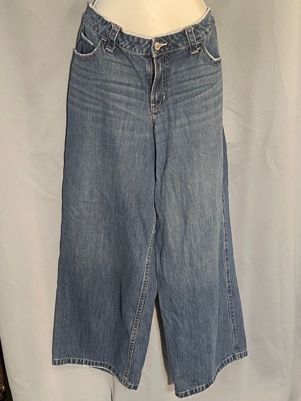 Hollister Light Blue Wide-Leg Jeans